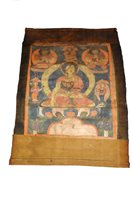 Lot 319 - A thangka of Shakyamuni