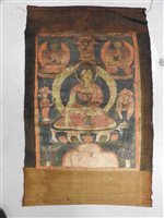 Lot 319 - A thangka of Shakyamuni