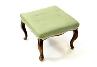 Lot 861 - An early Victorian walnut footstool