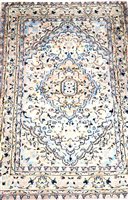 Lot 425 - A Kashmir chain stitch rug