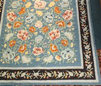 Lot 425 - A Kashmir chain stitch rug