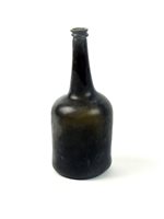 Lot 9 - An 18th century English glass wine bottle