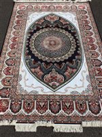 Lot 433 - A simulated rug of oriental design