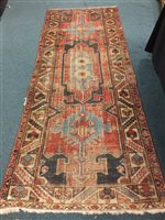 Lot 419 - A Hamadan Long Rug, Iranian Kurdistan, circa 1900