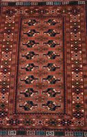 Lot 418 - A Turkmen Rug, North Afghanistan, modern.