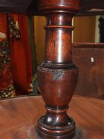 Lot 554 - A late George III mahogany three-tier dumbwaiter