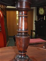 Lot 554 - A late George III mahogany three-tier dumbwaiter