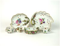 Lot 47 - A pair of Meissen leaf dishes