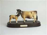 Lot 111 - A Beswick figure of a Jersey Cow and Calf