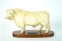 Lot 114 - A Beswick Connoisseur Model of a Charolais Bull