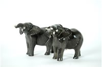 Lot 119 - A pair of Beswick elephants