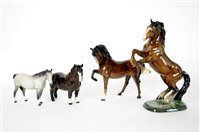 Lot 120 - Four Beswick horses