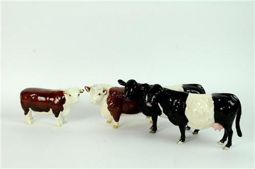 Lot 140 - Four Beswick Cattle