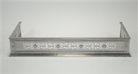 Lot 828 - A small cut steel fire side fender