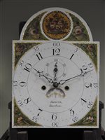 Lot 498 - A George III mahogany longcase clock