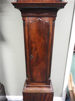Lot 498 - A George III mahogany longcase clock