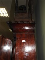 Lot 498 - A George III mahogany longcase clock