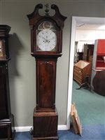 Lot 498 - A George III mahogany longcase clock