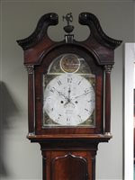 Lot 498 - A George III mahogany longcase clock