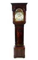 Lot 725 - A George III mahogany cased longcase clock, Jacob Housman Lancaster