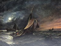 Lot 488 - Stuart Henry Bell, A Squally Night, oil