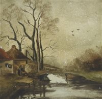 Lot 494 - Leighton, View of the Pyramids, together with 3 other watercolours