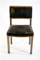 Lot 522 - George VI Coronation chair stamped North & Son