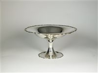Lot 71 - A pedestal silver bowl