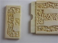 Lot 248 - A Canton carved  ivory visiting card case