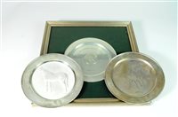 Lot 21 - Three silver plates