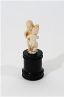 Lot 655 - An Italian carved ivory group