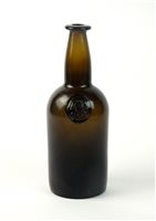 Lot 10 - An early 19th  century sealed cylinder wine bottle