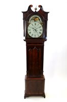 Lot 465 - A Regency mahogany long case clock