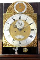 Lot 467 - Late George III mahogany long case clock