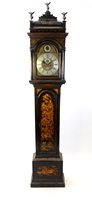 Lot 194 - A George II gilt japanned long case clock, mid 18th century