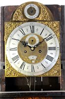 Lot 194 - A George II gilt japanned long case clock, mid 18th century