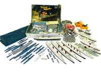 Lot 327 - Triang Minic large group of Ships, tugs and docks