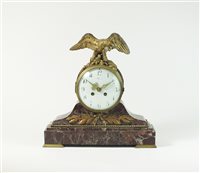 Lot 247 - French 19th century gilt metal mantel clock