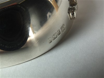 Lot 185 - A silver mounted bottle stopper and a wine taster