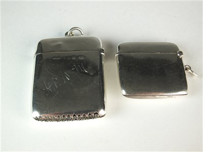 Lot 14 - Three silver vesta cases