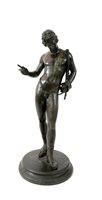 Lot 385 - An Italian bronze figure of Narcissus