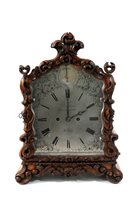 Lot 476 - Frodsham; an oak cased bracket clock