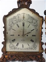 Lot 476 - Frodsham; an oak cased bracket clock