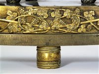 Lot 483 - A French ormolu and bronze novelty mantel time piece
