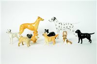Lot 154 - A group of Beswick models of dogs and cats
