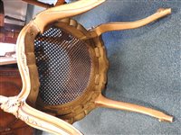 Lot 864 - A French giltwood Bergère tub chair c1900