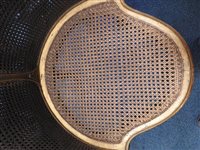 Lot 864 - A French giltwood Bergère tub chair c1900