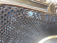 Lot 864 - A French giltwood Bergère tub chair c1900