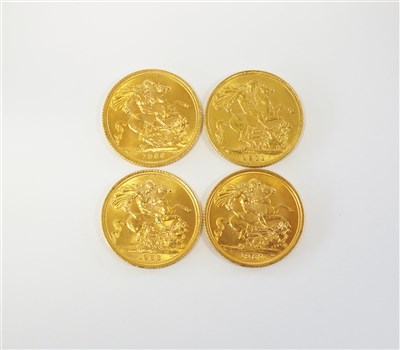 Lot 253 - Four sovereigns
