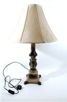 Lot 402 - A pair of neo classical revival table lamps